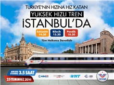 İstanbul'a hızlı tren bu cuma yola çıkıyor